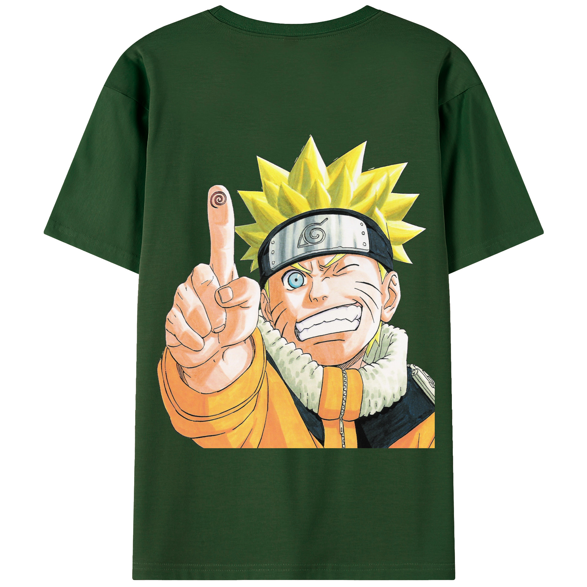 （画像用） NARUTO -ナルト- うずまき ナルト Uzumaki Naruto 綿100％半袖Tシャツ（背面プリント）